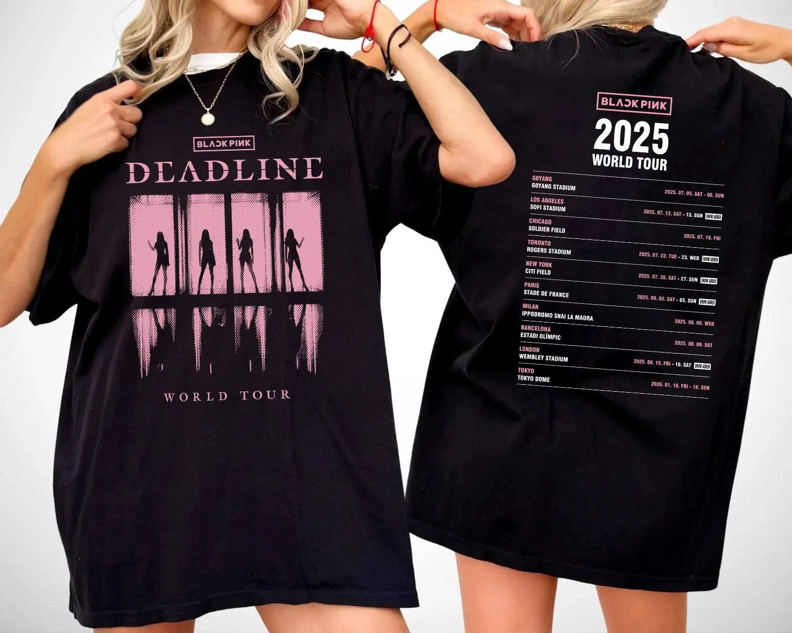 Cetak T-Shirt Blackpink Custom untuk Konser Siap Tampil Totalitas